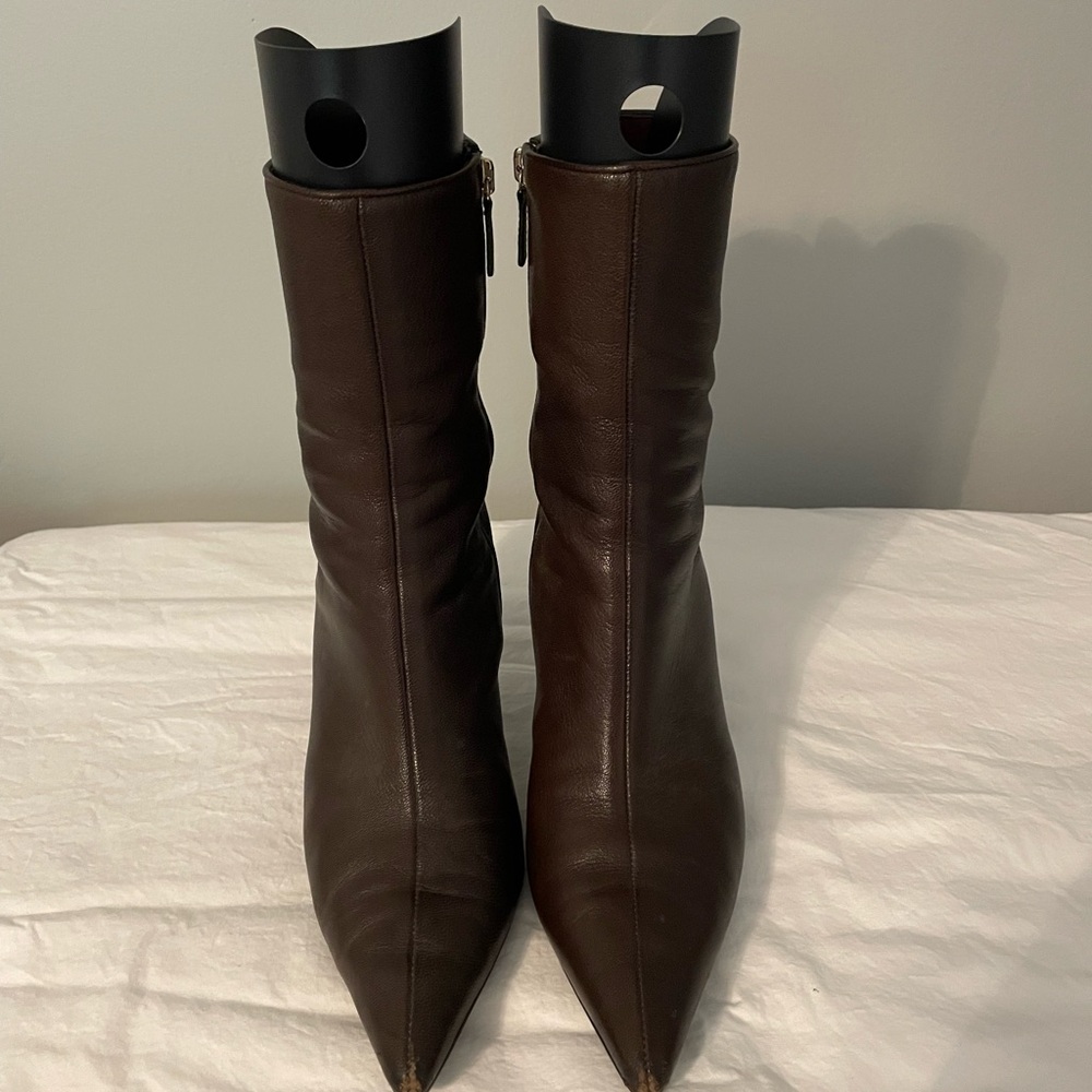 Gucci Dark Brown Heeled Boots